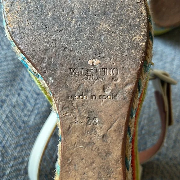 Valentino rainbow espadrille wedges Size: 39 - Picture 15 of 16